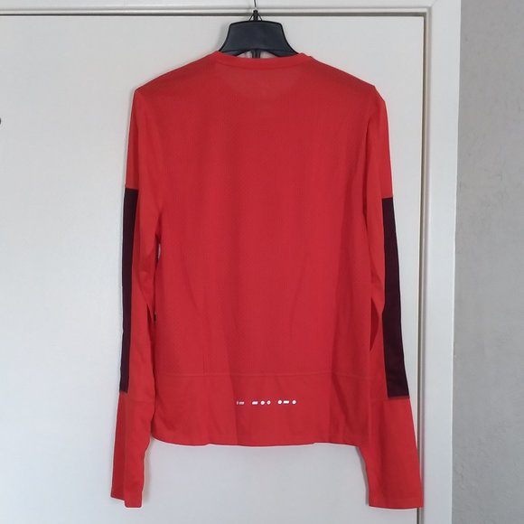 🆕Reebok Men's Running Essentials Long Sleeve Tee, Instinct Red, NWT, Authentic - Picture 6 of 10